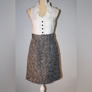 NWT Juicy Bubbly Boucle Ruffle Collar Belted Dress with mohair & alpaca size 10